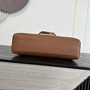 Chanel Grained Calfskin Maxi Flap Bag Brown Gold Hardware 32×20×10cm - 3