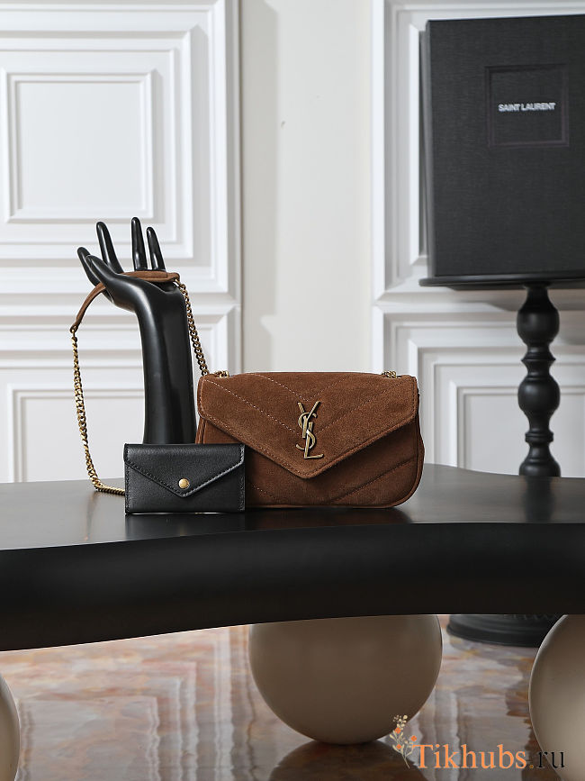 Saint Laurent Loulou Mini Bag in Suede 20×12×5cm - 1