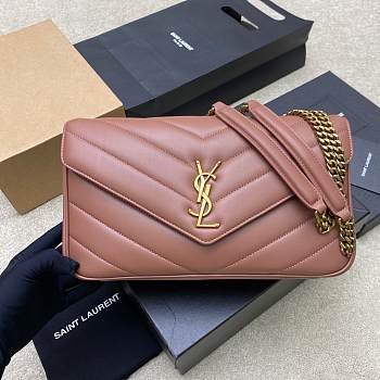 Saint Laurent Loulou Small in Matelassé Lambskin 29×17×8cm
