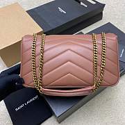 Saint Laurent Loulou Small in Matelassé Lambskin 29×17×8cm - 3