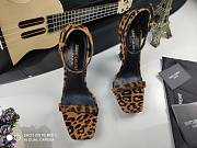 Saint Laurent Opyum Leopard-Print Calf Hair Heel - 5