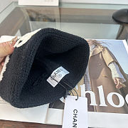 Chanel Knitted Black & White CC Beanie - 3