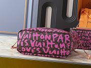  Louis Vuitton Monogram Graffiti pink fuchsiaNeverfull GM 31 x 28 x 14cm - 6