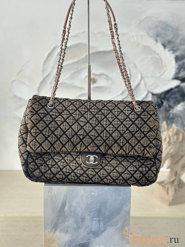 Chanel Denim Quilted Denimpression Flap 39×26×11cm - 1