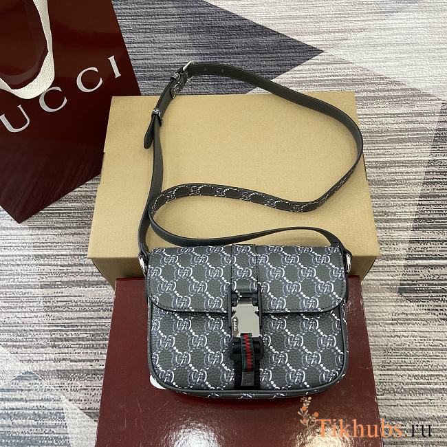 Gucci Super Mini Shoulder Grey Bag 800313 20X14X5.5cm - 1