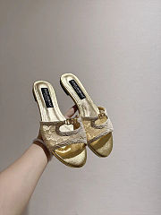 Dolce & Gabbana Rainbow Bianca Lace Slides - 4