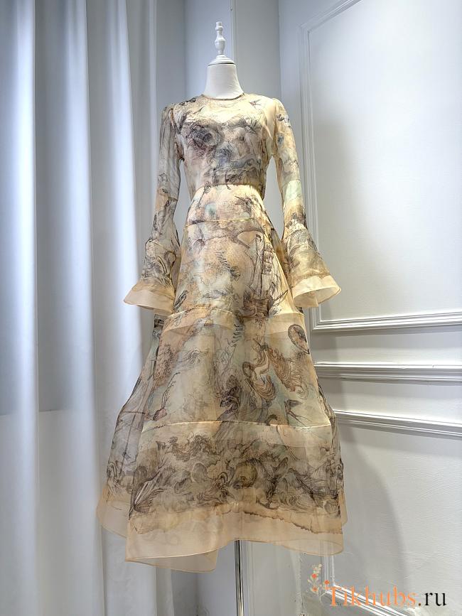 Zimmermann Rebellion Lantern Gown Dress - 1