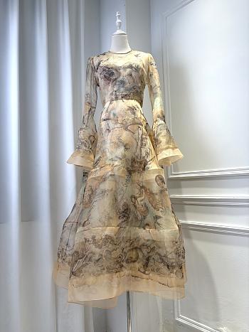 Zimmermann Rebellion Lantern Gown Dress