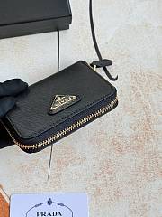  Prada Saffiano Leather Compact/Zip-Around Wallet 12x9x2.5cm - 6