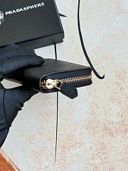  Prada Saffiano Leather Compact/Zip-Around Wallet 12x9x2.5cm - 3