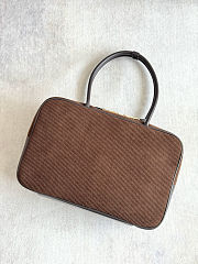 Miu Miu Suede Beau Dark Brown Bag 34x23x12cm - 2