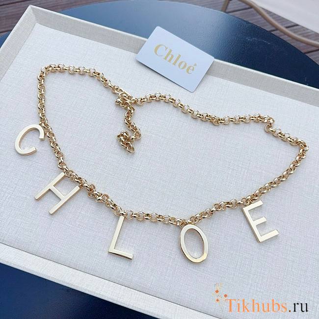 Chloé Logo-lettering Necklace - 1