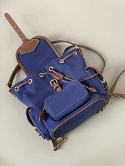  Miu Miu Canvas and Leather Backpack 18×22×11.5cm - 6