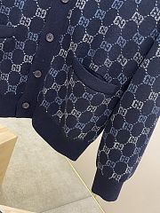 Gucci GG Double Wool Knit Cardigan - 6