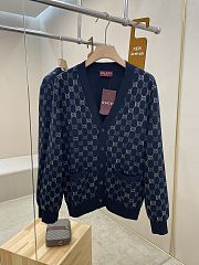 Gucci GG Double Wool Knit Cardigan - 2
