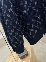 Gucci GG Double Wool Knit Cardigan - 4