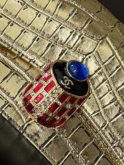  Chanel Paris-New York Coco Croc Scarab Clutch 30X13X4 - 3