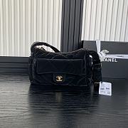 Chanel 24N Coco Neige Lightweight Nylon Bowling Bag 20×32×12cm - 1