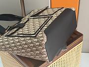 Medium Pocket Dior Jett Tote Bag in Brown Dior Oblique Jacquard 41 x 32 x 14cm - 5