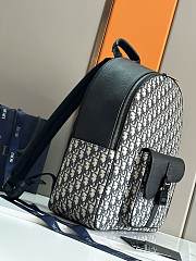  Dior Saddle Zip Beige và Black Backpack 33 x 43.5 x 19.5 cm - 2