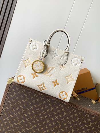 Louis Vuitton OnTheGo PM/MM Bicolor Monogram Empreinte Bag 35.0 x 27.0 x 14.0 cm