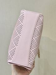 Chanel Mini 26s Hobo Bag Light Pink Perforated Calfskin Antique Gold Hardware 20X22X12.5 cm - 3
