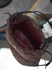 Chanel Quilted Suede Drawstring Bag 17x22x8cm - 3