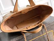 Chanel Large Striped Shopping Tote Neutrals 46cm - 4