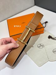  Hermès H d'Ancre Buckle & Reversible Leather Belt 38mm - 3