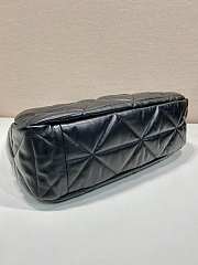  Prada Large Topstitched Nappa-Leather Hobo Bag 40x27x11.5cm - 6