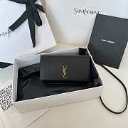 Saint Laurent Cassandre Phone Holder Black Bag 18x11x2cm - 1