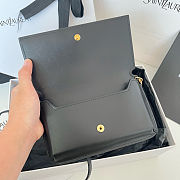 Saint Laurent Cassandre Phone Holder Black Bag 18x11x2cm - 6
