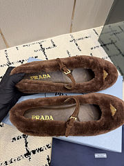  Prada Shearling Ballerinas - 5