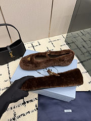  Prada Shearling Ballerinas - 3