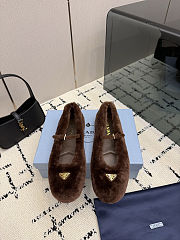 Prada Shearling Ballerinas - 2
