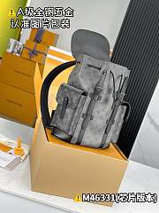 Louis Vuitton Christopher PM Monogram Eclipse Backpack 32x39x12cm - 6