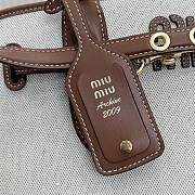Miu Miu Aventure Canvas and Leather Bag 44x22.5x14.5cm - 2