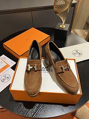 Hermes Escarpin Foch 60 Pump Chevre Velours SHW - 5