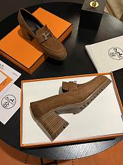 Hermes Escarpin Foch 60 Pump Chevre Velours SHW - 3