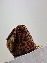 Saint Laurent Calypso Small Padded Leopard-Print Faille Shoulder Bag 26×14×7cm - 6