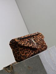 Saint Laurent Calypso Small Padded Leopard-Print Faille Shoulder Bag 26×14×7cm - 5
