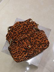 Saint Laurent Calypso Small Padded Leopard-Print Faille Shoulder Bag 26×14×7cm - 3