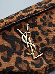 Saint Laurent Calypso Small Padded Leopard-Print Faille Shoulder Bag 26×14×7cm - 2
