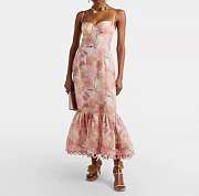 Zimmermann Como Floral Linen And Silk Midi Dress - 5