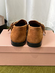  Miu Miu Suede Loafers With Buckle - 4
