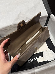Chanel Calfskin Lizard Embossed Top Handle  - 6