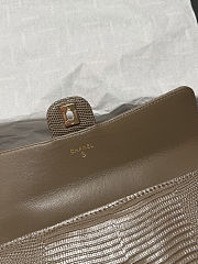 Chanel Calfskin Lizard Embossed Top Handle  - 5