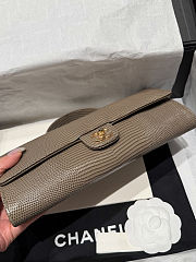 Chanel Calfskin Lizard Embossed Top Handle  - 2