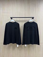 Chrome Hearts Triple Cross Flocking Long Sleeve T-Shirt - 5