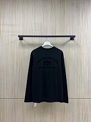 Chrome Hearts Triple Cross Flocking Long Sleeve T-Shirt - 4